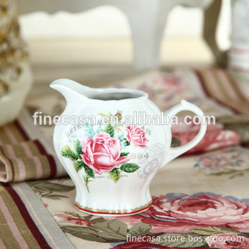 360CC Elegant New Bone China Sweetened Condensed Creamer of Spring in Paris